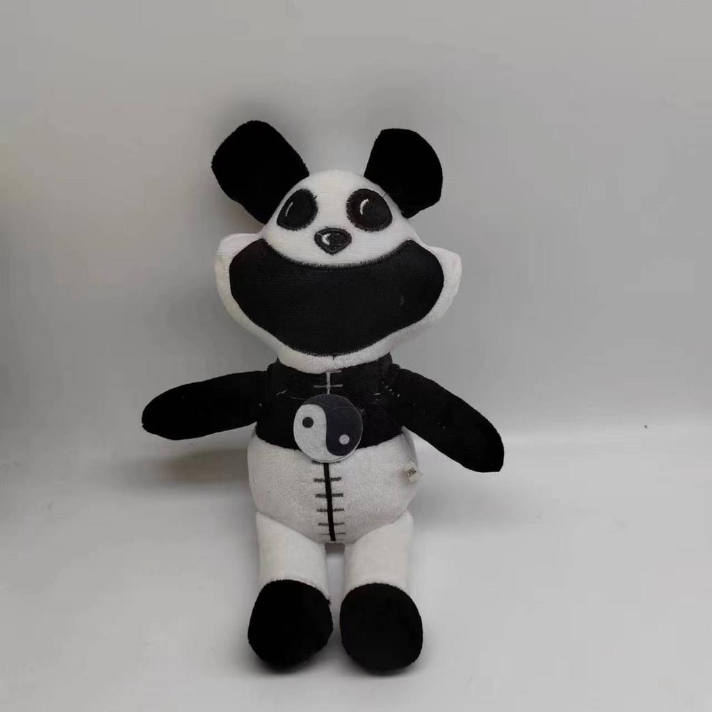 Horror Monster Smiling Animal Plush Toy - Funny Scary Soft Stuffed Animal Doll for Kids Adults, Cute Evil Expression, 30cm