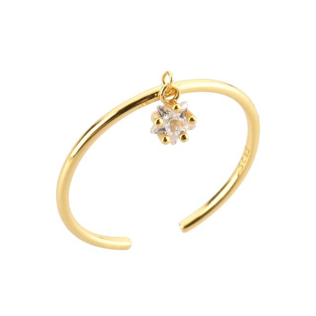 Стерлингового Серебра 925 пробы, три циркона, красочные кольца изменяемого размера, летняя коллекция, роскошные радужные тонкие круглые украшения для вечеринки