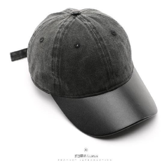 Washed cotton baseball cap, suitable for outdoor activities, provides sun protection and shade for men
