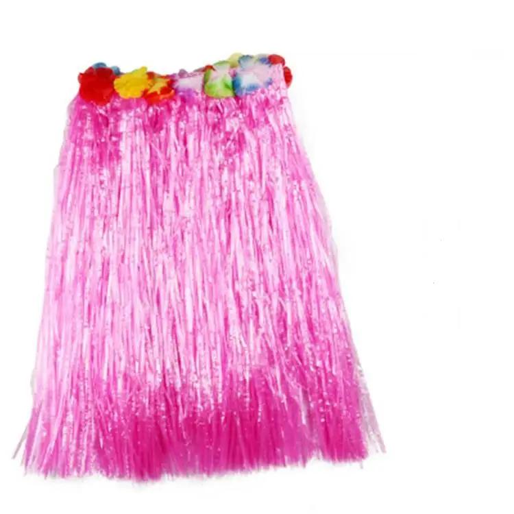 Взрослая Детская Гавайская Вечеринка Хула Гирлянда Травяная Юбка и Венок Пластиковые Волокна Платье Для Девочек Пляжный Танец Активность Выступление Реквизит