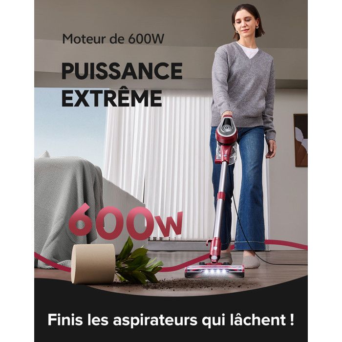 Aspirateur à main - VACTIDY - C8 - 600 W - 6 000 Pa