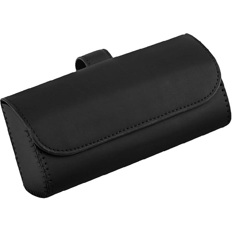 Sunglasses Holder For Car Sun Visor, Leather Auto Eyeglasses Organizer Box With Hidden Magnetic Closure, Vehicle Glasses Case Clip Holder, Car