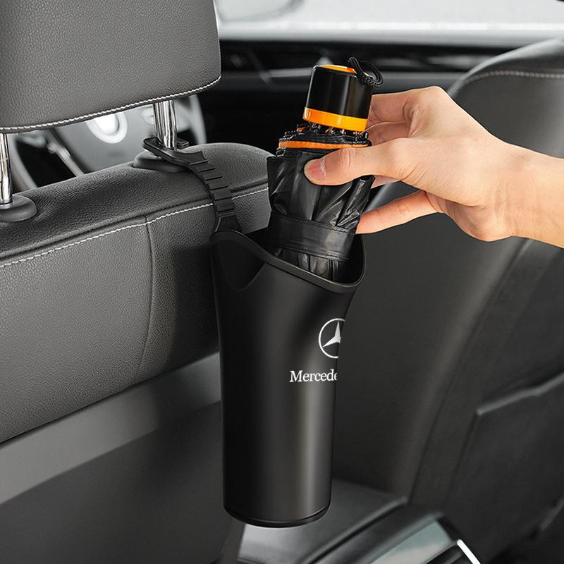Car Storage Box Umbrella Garbage Organizer Bucket for Mercedes Benz Amg W204 W205 W211 W212 W213 A S M B C E R G Class