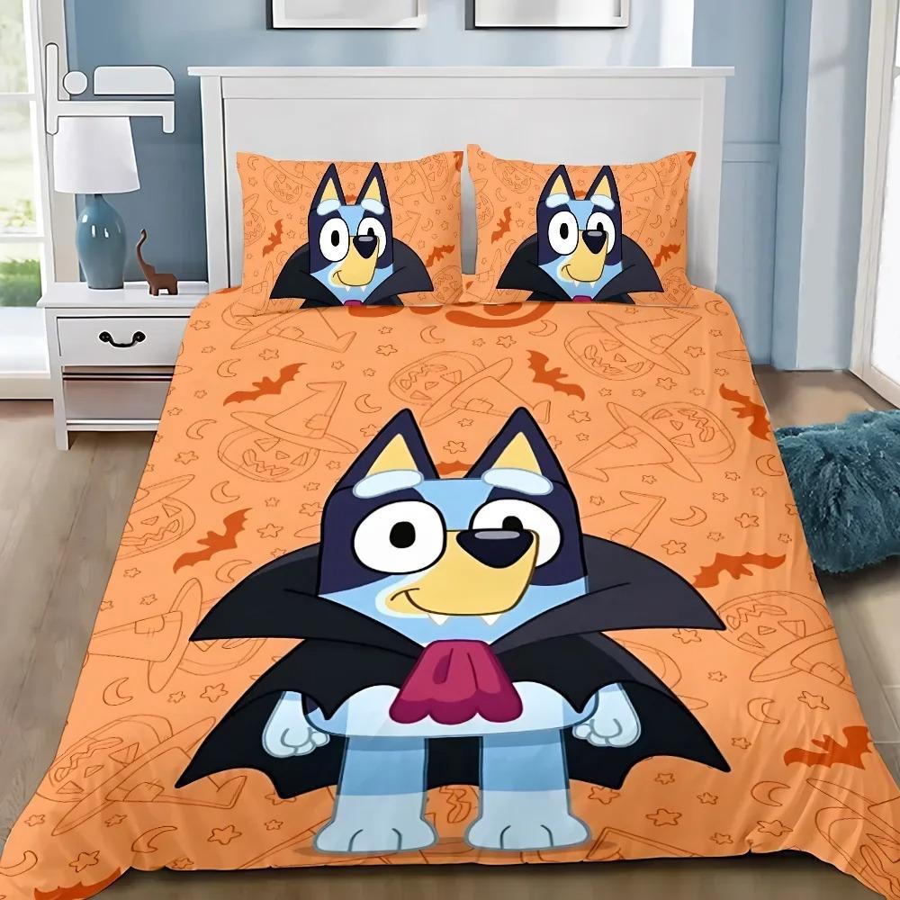 New design B-Blueys Duvet Cover Pillowcase 2/3pcs Bandit Chilli Bedding Set Adult Boy Girl Bedroom Children Single Double