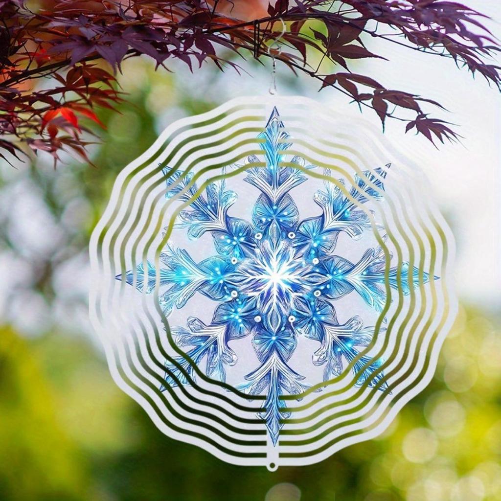 360 Degree Rotating 10 Inch Hanging Wind Spinner Outdoor Wind Chime for Balcony Lawn Garden Decor Spring Summer Art Decor Dynamic Effect
