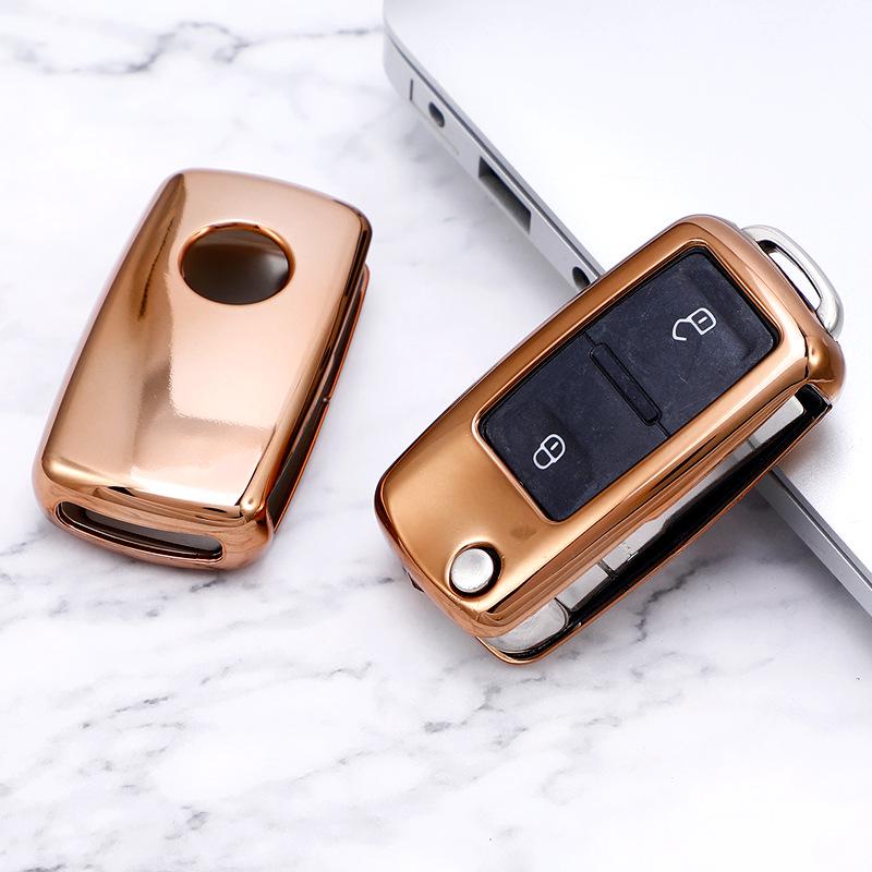 Чехол для ключа Volkswagen для Lavida, Bora, Tiguan, Santana, Sagitar, Lamando, Jetta - Получехол с пряжкой