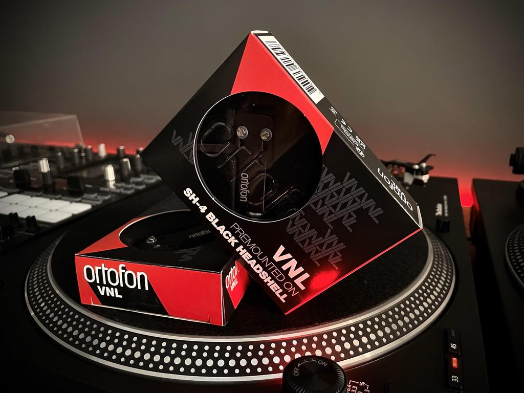 ortofon VNL Premounted Ortofon MM Cartridge Stereo Stylus Standard Included Headshell Installed Round Needle For DJ VNL SH-4Black Play/Listening