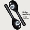 MEINL Percussion Plastic Egg Maracas (Pair) in Black (PEMBK)