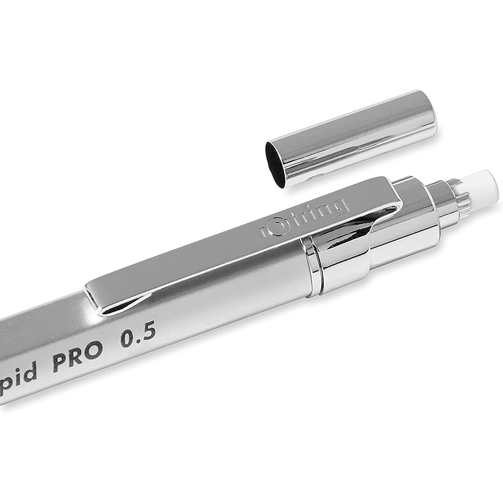 Ротринг (Ротринг) Механический карандаш Rapid Pro 0,5 мм Серебристый 1904-255 [Оригинальный японский]