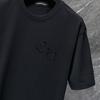 GZ-8933 CHROME HEARTS 2025 Летняя новая высококачественная хлопковая свободная футболка с круглым вырезом большого размера для мужчин и женщин, парная футболка