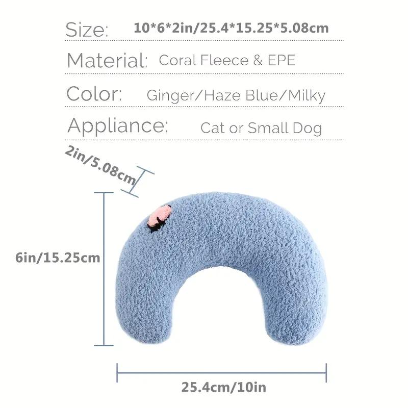 Pet Little Pillow Fashion Neck Protector Deep Sleep Puppy Kitten U-образная подушка для сна подголовник для собак и кошек Подушка для сна Товары для животных