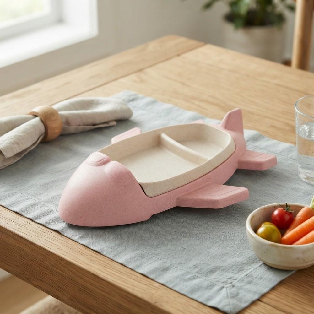 Deepened Food Tray Cartoon Dinning Plate Eco-friendly Food Dish Gifts