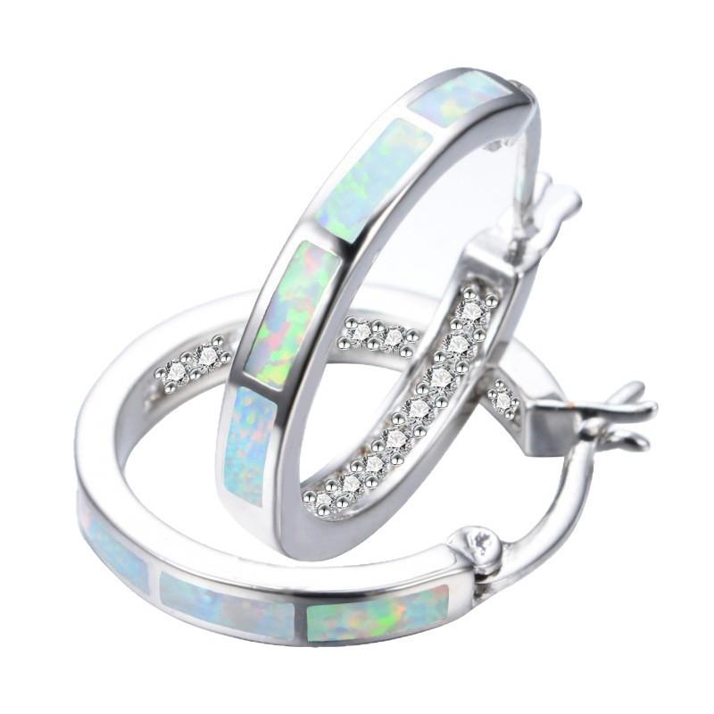 New opal earrings electroplated earrings women's ebay new jewelry earrings