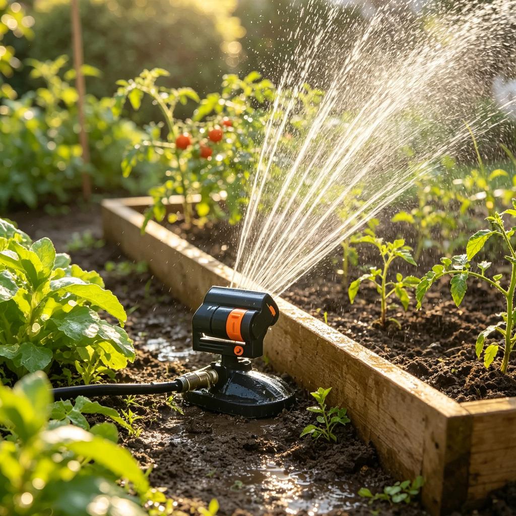 Garden Sprinkler 181 Degree Rotatable Nozzle Lawn Watering Irrigation System Full Set Water Sprinklers Gadgets