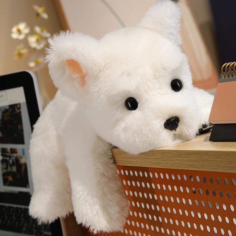 Мультяшный вест-хайленд-уайт-терьер плюшевая игрушка милая мягкая плюшевая кукла собака домашний декор подарки для друга