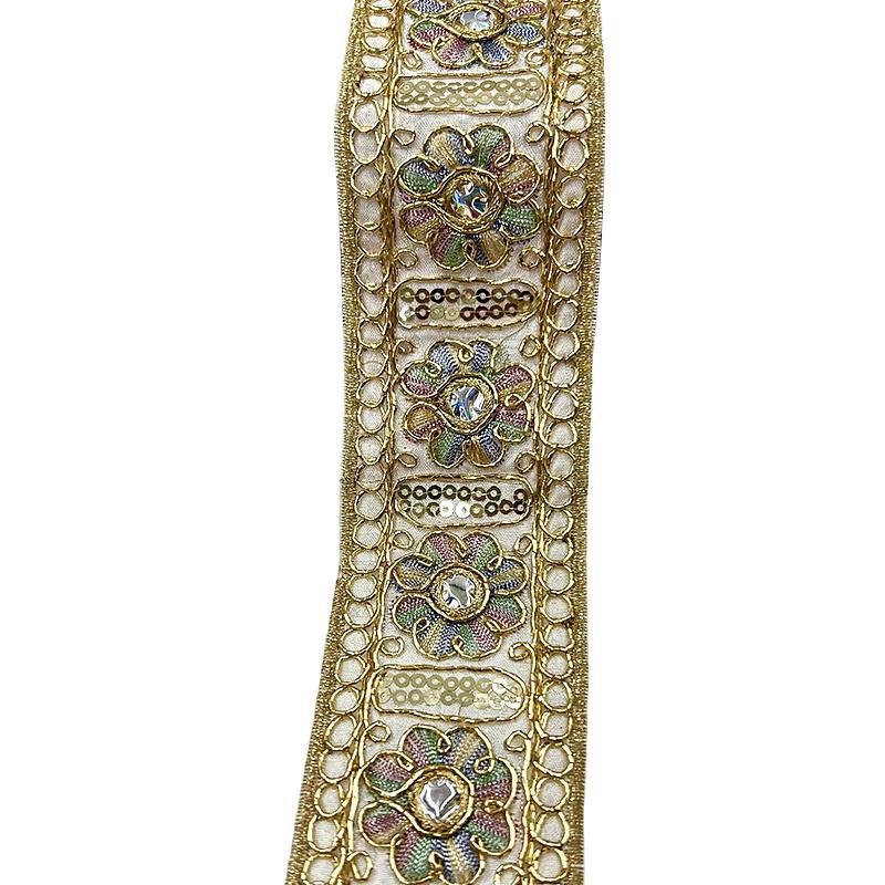 4.5смx10 ярдов Материалы для DIY Богемный стиль Швейные принадлежности Многофункциональный Цветочная вышивка Декор для штор Несколько цветов