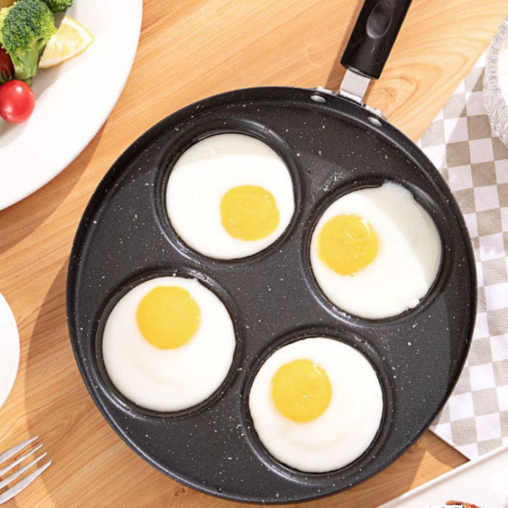 4 Hole Breakfast Egg Pan Divided Egg Cooker Household Egg Ham Pans  Burger Shop