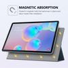 Чехол для Samsung Galaxy Tab S6, Ультратонкий чехол-подставка с магнитом и держателем для стилуса для Galaxy Tab S6, Противоударный умный чехол