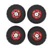 4 Pcs RC Car Wheel Set 2 Left 2 Right Plastic Rubber Lightweight Replacement Wheels for WLTOYS