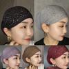 Summer Breathable Lace Turban Cap For Women Hair Cover Hat Head Wraps Bonnet Muslim Hat Headscarf Elastic Full Cover Headwear