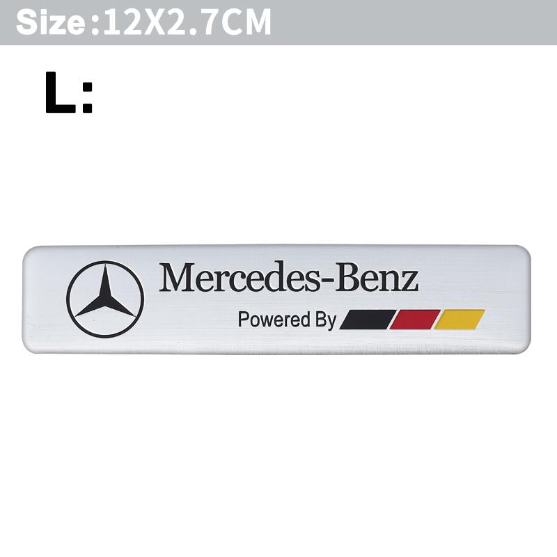 DAR4 1Pc Aluminum Alloy Car Styling Badge Sticker For Mercedes Benz AMG Carlsson W108 W124 W126 W140 W168 W169 W176 W177 W203