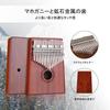 GECKO Kalimba 17-key Thumb Piano with EVA Protective Case, Hammer, and Study Guide.
