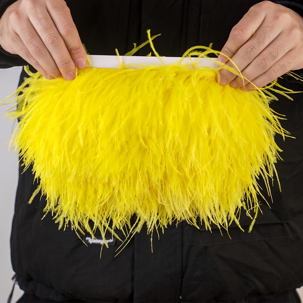 Перья1Метр Высококачественная отделка из страусиных перьев 10-15/15-18/18-22см Перья Бахрома Лента для Домашней Вечеринки Платья Шитья Свадебного Декора