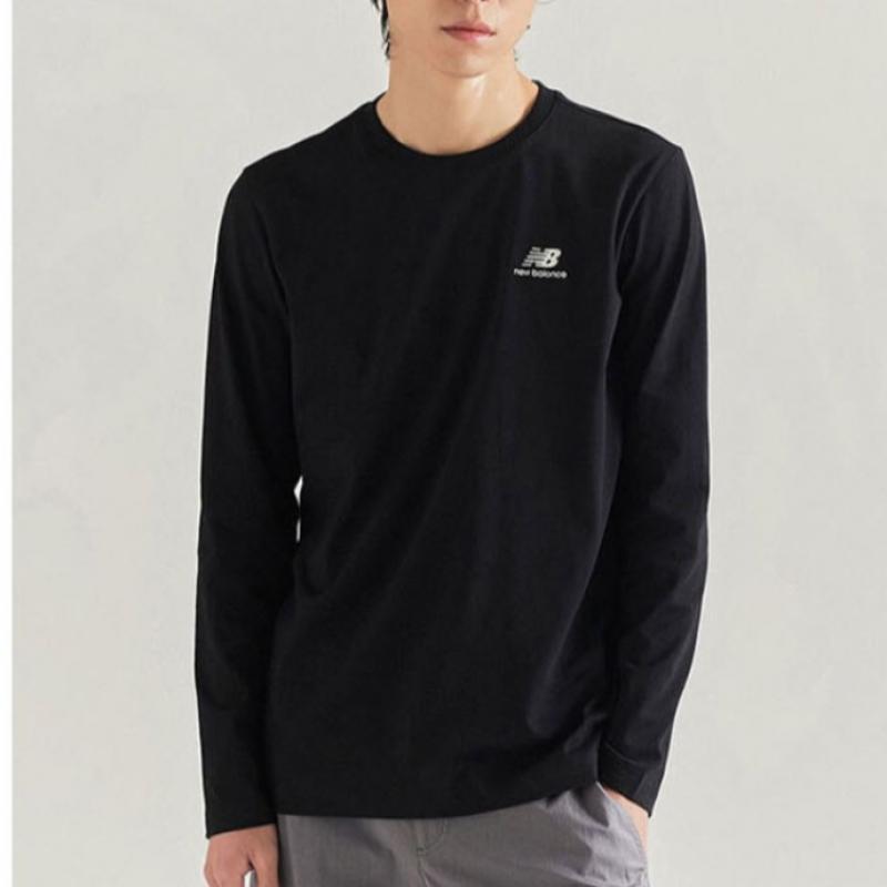 New Balance Футболка Club Nbndd11013 Bk Essential с длинным рукавом, стандартная посадка, унисекс, толстовка