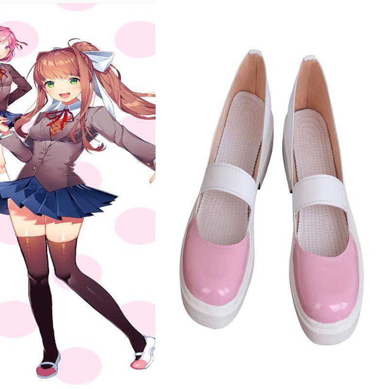 Туфли для косплея Моники из Doki Doki Literature Club премиум-качества для женщин