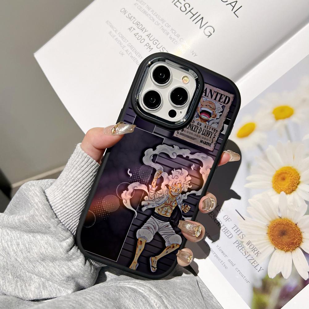 Чехлы для телефонов Ae92 One Piece Luffy Gear 5 для Samsung A13 A32 A53 A04 A54 S23 S24 Ultra Infinix Hot 40 Huawei P30 Pro с металлической защитной задней крышкой для камеры