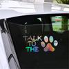 Виниловая наклейка «Отпечаток лапы собаки» Наклейки на окно мотоцикла, ноутбук, дверь автомобиля Подарок Вырезанные наклейки Стекло окна ноутбука