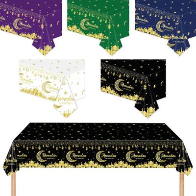 Скатерть Рамадан Рамадан Карим скатерть пластиковая прямоугольная скатерть Ид Луна Звезда украшение стола