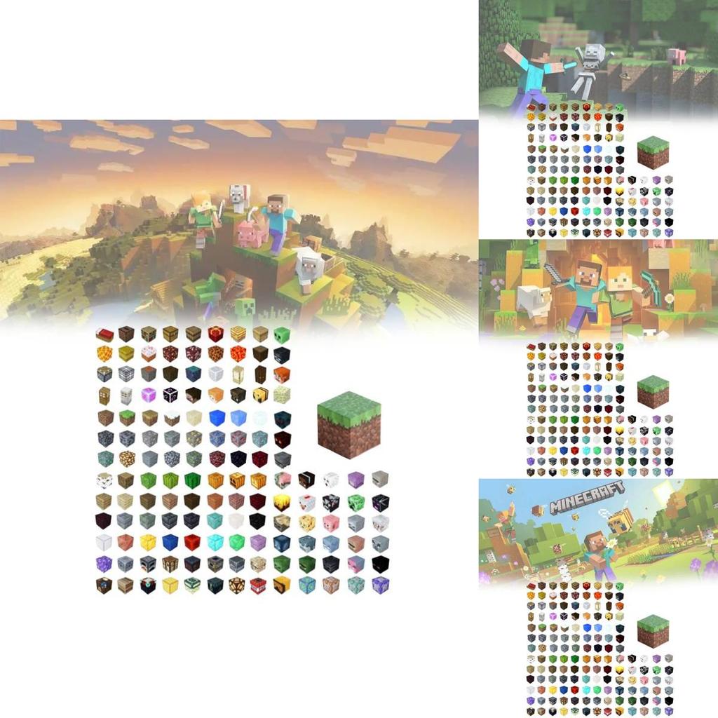 Магнитные строительные блоки Minecraft для детей Образовательная игрушка Подарок для мальчиков