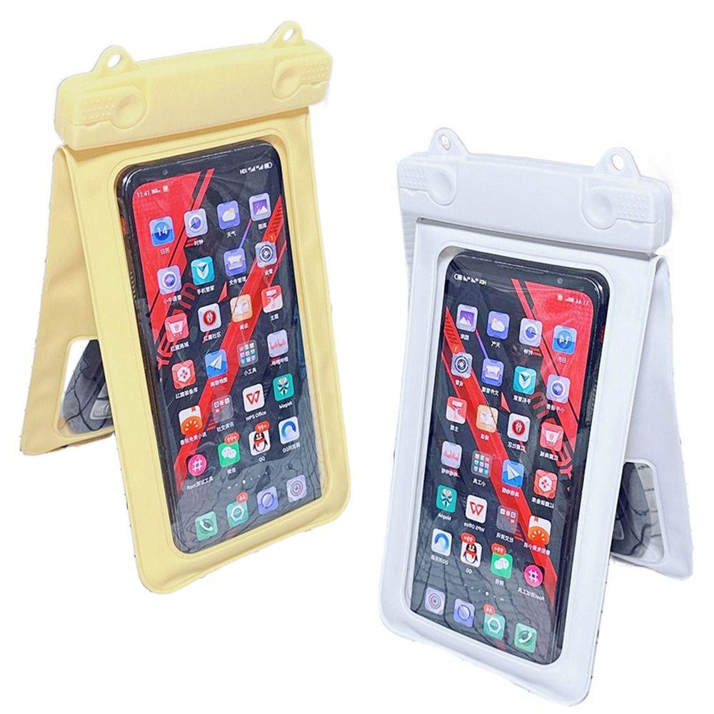IP68 Waterproof Underwater Cellphone Storage Bag Double Pocket Touchscreen Clear Swim Phone Cover Adjustable Songkran Festival