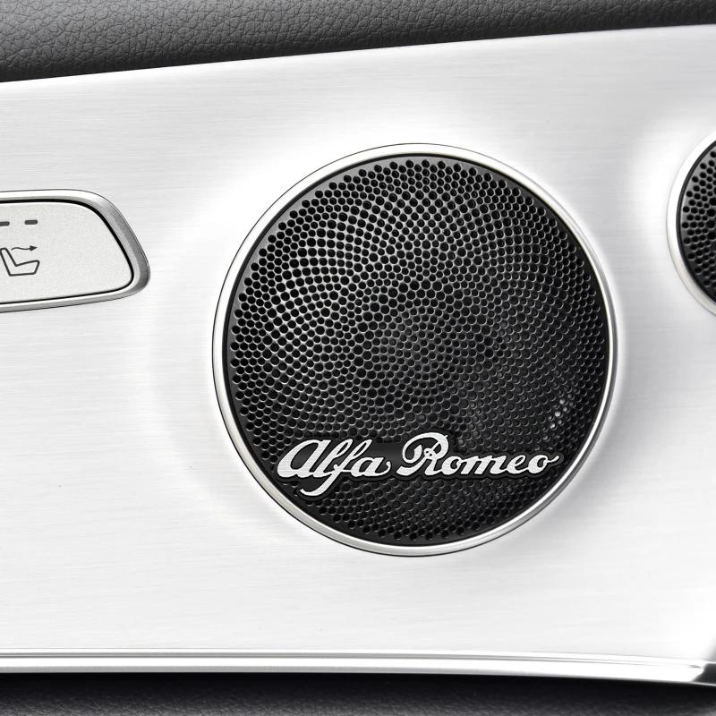 Для Alfa Romeo 2026 Горячие Наклейки 10 шт. Авто Аудио Наклейки Динамик Украшение Эмблема Для Alfa Romeo Giulia Stelvio Giulietta 156 159