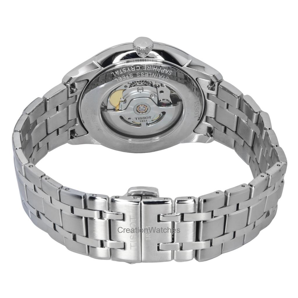 Tissot Мужские часы Chemin Des Tourelles Powermatic 80 из нержавеющей стали с циферблатом цвета оружейной стали с автоматическим механизмом T139.407.11.068.00