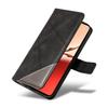 For Oppo Reno12 F 4G Case Leather Geometric Line Phone Cover Card Holder Wrist Strap