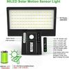 Newest Solar Street Light Outdoor Human Motion Sensor Waterproof 3 Modes Induction Leds Wall Lamp for Decor Lighting Yard Garden