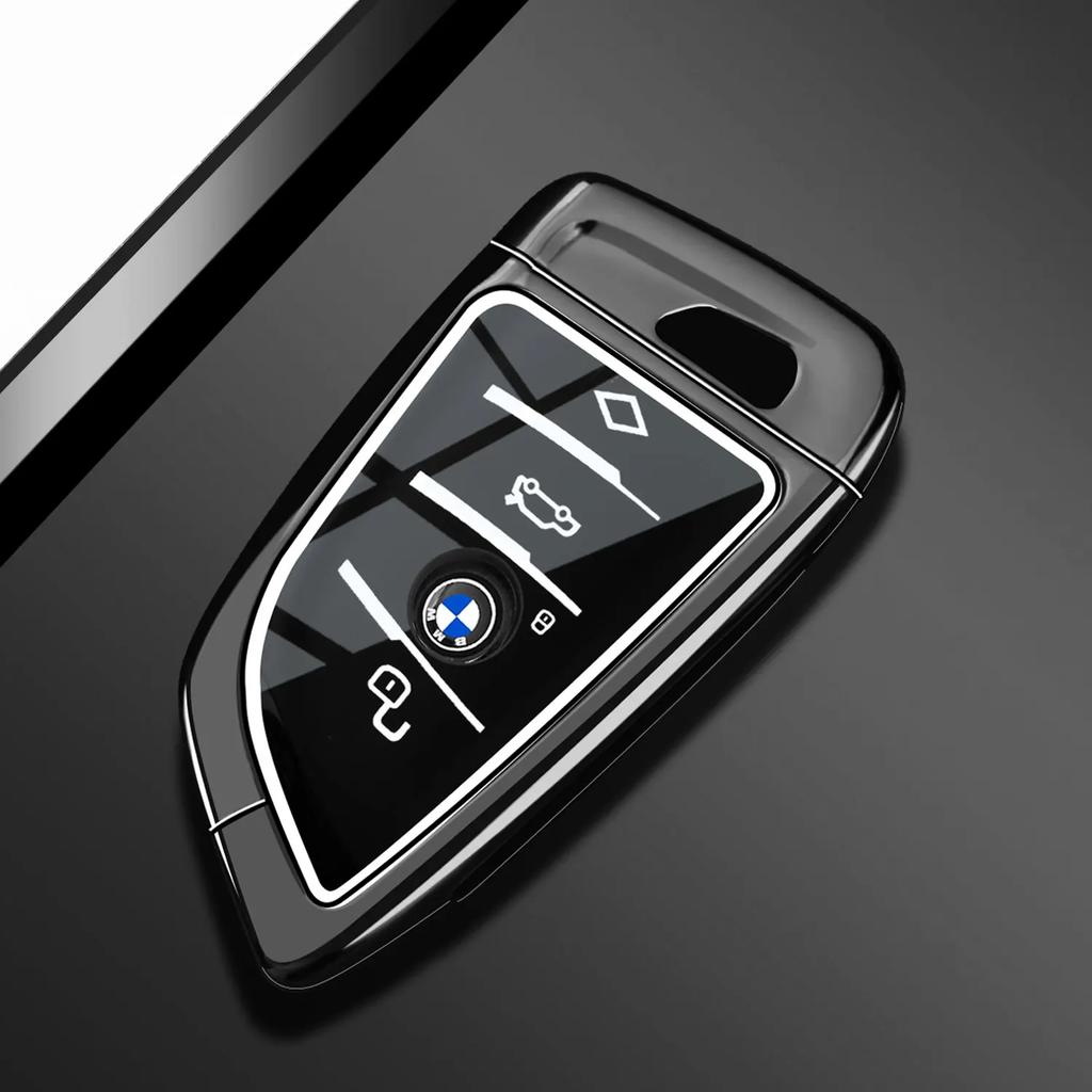 Чехол-брелок из цинкового сплава для ключа автомобиля BMW X1 X3 X4 X5 F15 X6 F16 G30 7 Серия G11 F48 F39 520 525 f30 118i 218i 320i Автоаксессуары