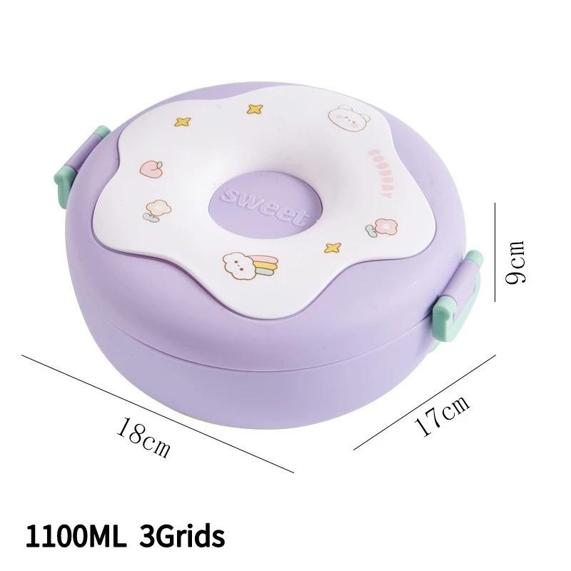 Ланч-бокс Bento для детей, кавайные мультяшные студенты, милая лягушка, коробка для сэндвичей, фруктовый контейнер, переносная коробка для пикника