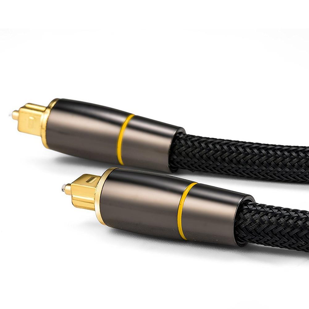 Digital Optical Audio Cable Toslink Cable - [24K Gold-Plated] Fiber Optic Male To Male Cord for Home Theater, Sound Bar, TV, Xbox, Playstation5 Etc.