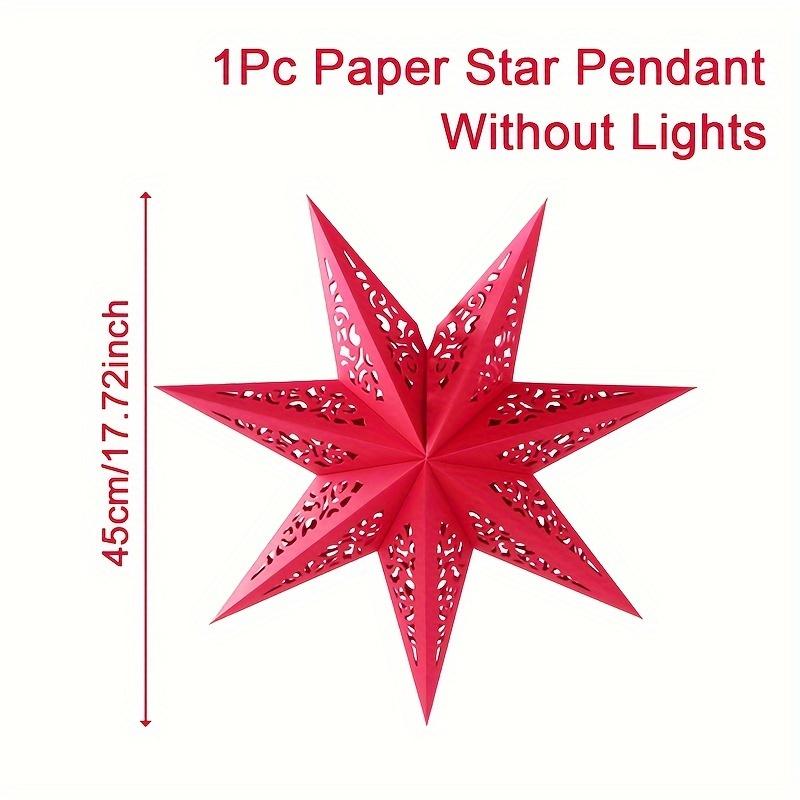 1 шт., Подвесной кулон в виде звезды с прорезями, Классический фонарь-звезда Ид, Дизайн без подсветки для праздничного украшения, для дома, спальни, сада