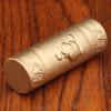 Brass Mini Handle Cylindrical Engraving Unicorn Stick Pure Copper Metal Handicraft Desktop Creative Ornament