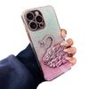 Подходит для iPhone 16 Чехол для мобильного телефона с подставкой-лебедем Apple 15 Promax Градиентный блеск 14/13 Продвинутое ощущение