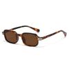  New Retro Rectangle Women Sunglasses Fashion Clear Ocean Gradient Lens Shades UV400 Men Trending Rivets Sun Glasses