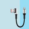 6A 0.25 0.5M Короткий Кабель 90-градусный Изгиб USB Type A на Type C Кабель Быстрой Зарядки Дата-кабель Провод для Power Bank