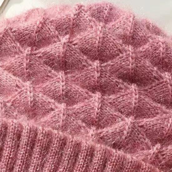 Женская зимняя шапка со встроенным шарфом, толстая, теплая, трикотажная, ветрозащитная, высокоэластичная, полная защита, для путешествий на открытом воздухе в холодную погоду