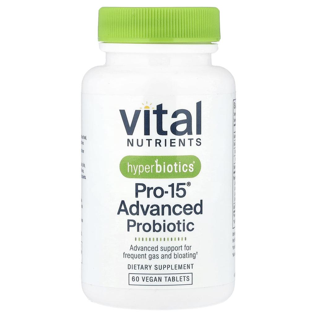 Hyperbiotics®, Pro-15® Advanced Probiotic, Vegan Tablets, 60 Tablets