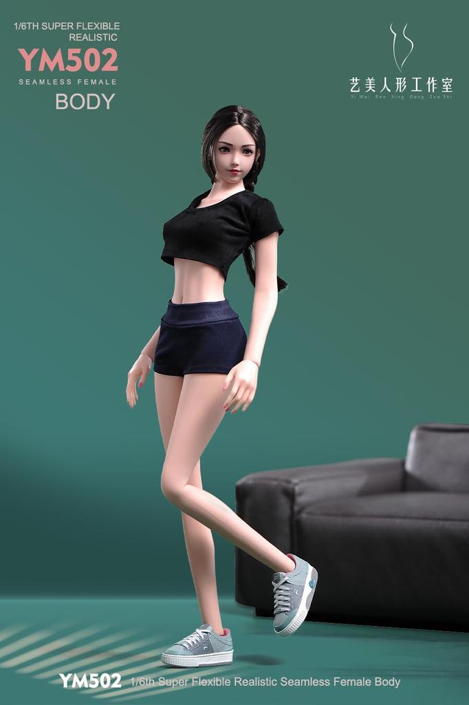 Игрушки Хобби Масштаб Фигурка YIMEI YM502 с физиологическими частями Моделирование Аниме Девушка Стройная Школьница Красивое Женское Тело Бесшовные