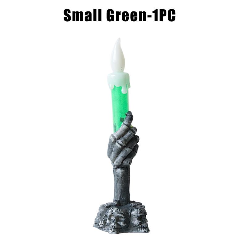 Halloween Witch Finger Skull LED Glowing Candle Light Bar KTV Party Decoration Prop Electronic Pumpkin Lamp